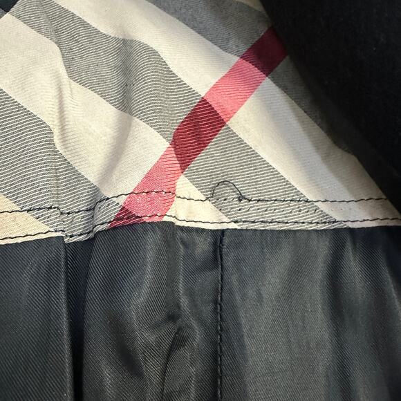 Burberry Brit Double Breasted Belted Virgin Wool Trench Coat - Picture 6 of 13